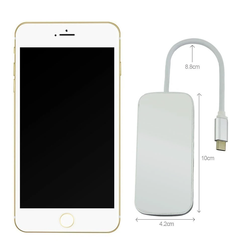Usb chyi C концентратор типа C для мульти 3 порта Usb 3,0 Hab сплиттер адаптер Usb3.0 док-станция Micro алюминиевый сплав ПК Аксессуары для компьютера