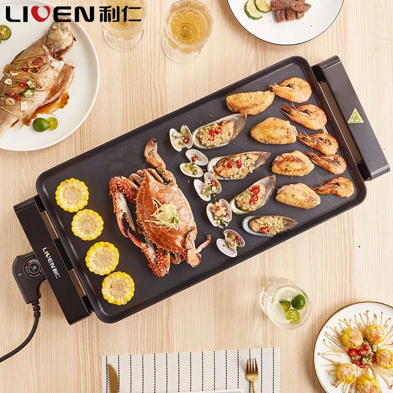 Liren electric barbecue grill household pan machine skewers smoke-free non-stick pot | Бытовая техника