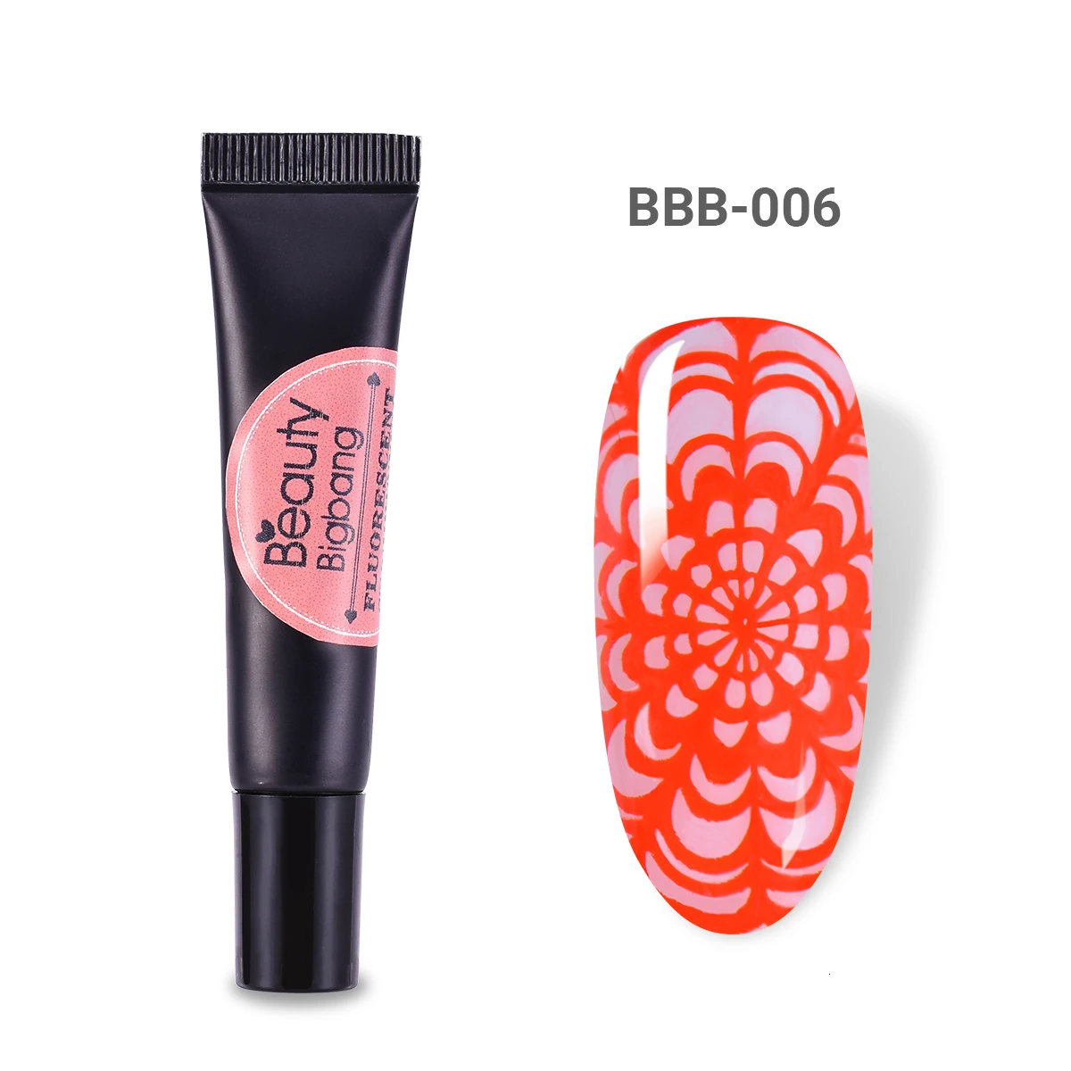 6A BEAUTYBIGBANG 8 мл флуоресцентный неоновый штамповочный Гель-лак замачиваемый штамповочный цветной гель цветной лак для пластина для стемпинга для нейл-арта - Цвет: 6A