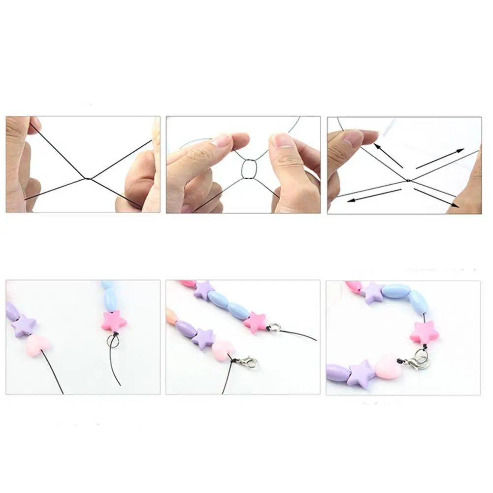 Нет 1 комплект модные игрушки креативные красочные DIY браслет бусины для девочек Изготовление ювелирных изделий амблиопия практическая игрушка