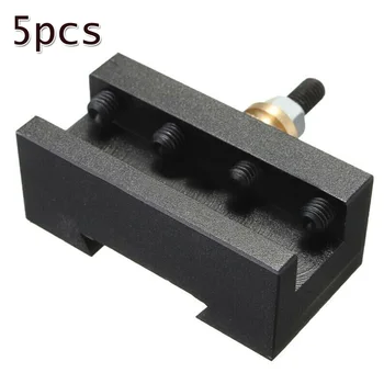 

5pcs/set Turning Tool Holder 1/4\"-1/2\" Mini Lathe Quick Change For CCMT TCMT Milling Inserts Machine Tools Accessories