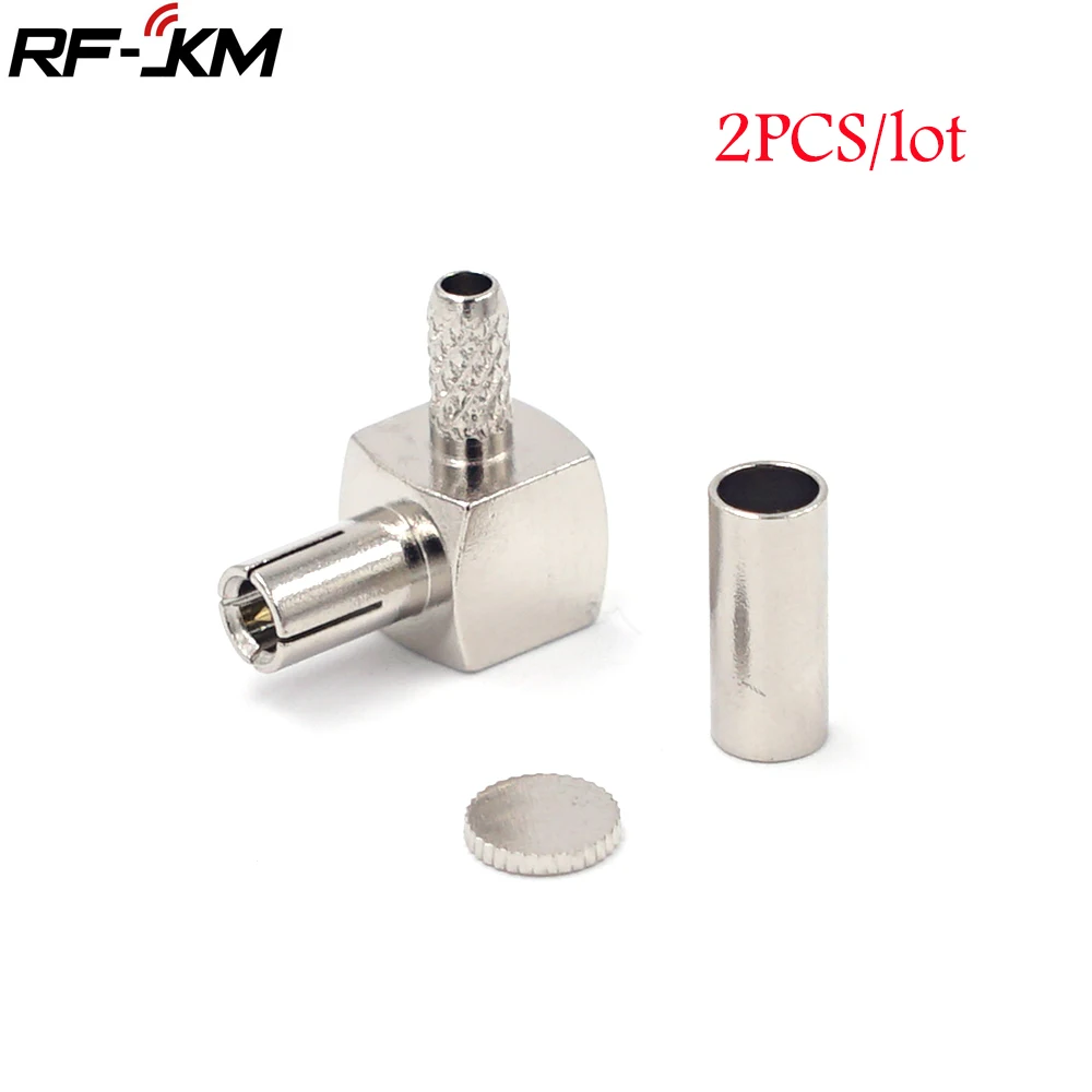 

2PCS TS9 Male Plug Connector Crimp RG174 RG316 LMR100 Cable RF Coaxial Gold plated Connectors