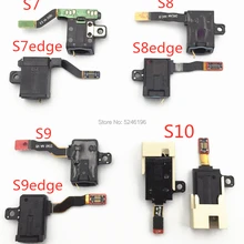 1 шт. наушники аудио разъем гибкий кабель для samsung Galaxy S7 G930 G930F S8 S9 S7edge S8edge S9edge S10 вход для наушников разъем порт с микрофоном