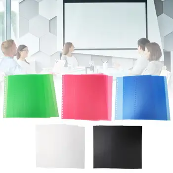 

10PCS A4 / A5 / B5 Transparent PP Binding Film Cover Puncher Document Folders Ket