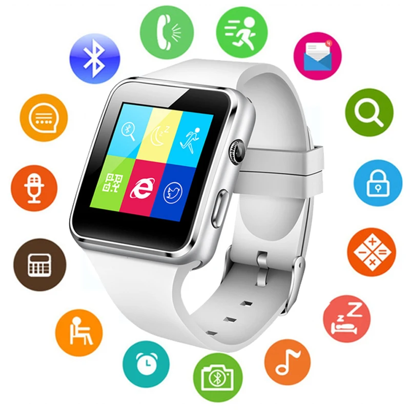 

NEW Bluetooth Smart Watch Pedometer Calorie Camera Support SIM TF Card X6 Smart Watch 1.5 inch Touch Screen Hands-Free Listening