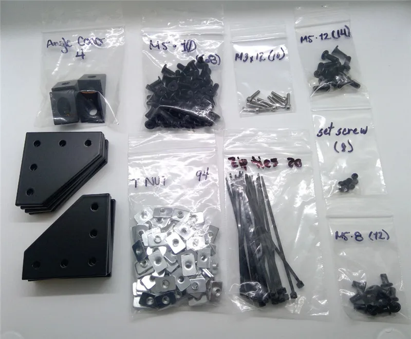 1 комплект винтовых пакетов Prusa i3 экструзионных винтов и гаек детали для