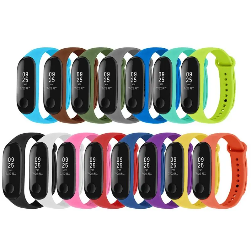 15 шт силиконовый ремешок для часов сменный Браслет Xiao mi Smart Band 4 3|Ремешки часов| |