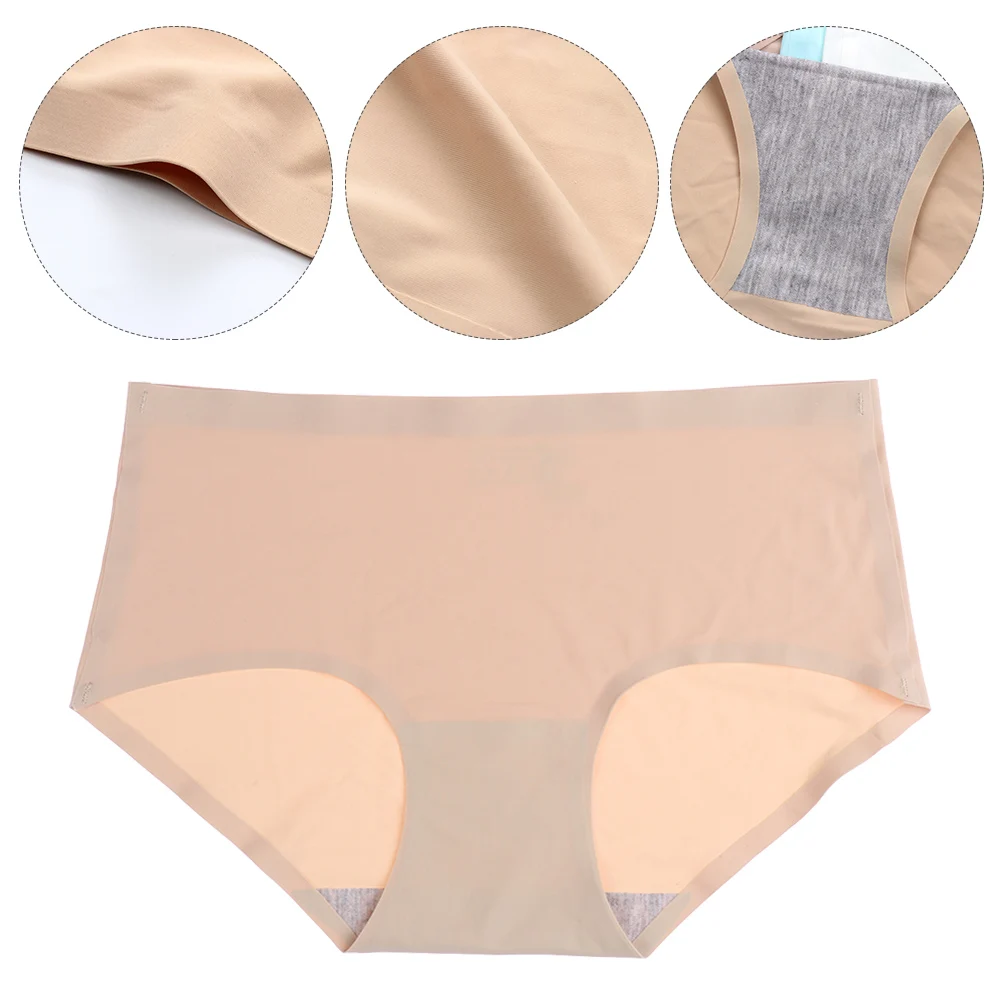 

Ultra-thin Seamless Panties Underwear Women Soft Comfortable Ice Silk Briefs Lingerie Mid-Waist Knickers Lingerie Plus Size XXL