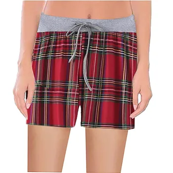 

Drawstring Leopard Print Shorts Women Casual Candy Color Comfy Stretch Wide Leg Shorts Plus Size Loose Leisure Shorts #4.13