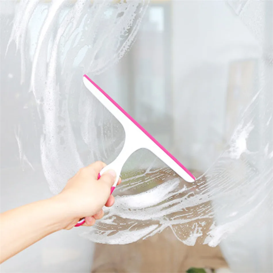 

Glass Wiper Cleaner Home Window Cleaning Tool Artifact Cleaning Scraper Rubber Single-sided Wipe Bathroom Mirror Shower