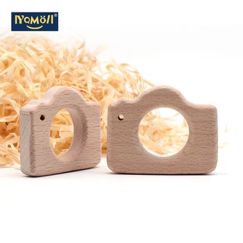 

10PC wooden teether Support Toy Baby Safety Breastfeeding and Chewing Training Baby Wooden Environmental Organic Baby Toys