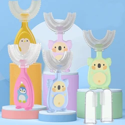 Children's Toothbrush Baby U-shaped Child Toothbrush Teethers Soft Silicone Newborn Brush Kids Teeth Oral Care Cleaning Health