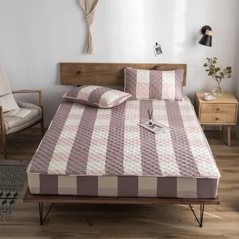 

200*220*25cm Hypoallergenic Quilted Bed Mattress Pad Mattress Cover Soft Mattress Topper Washable Mattress Protector Matelas