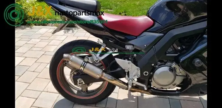 Универсальный глушитель выхлопных газов для мотоциклов скутеров RSV4 FZ800 Ninja400 EX400G