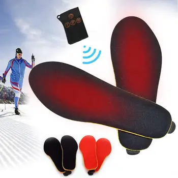 

New Heated Insoles with LED Remote Control Winter Outdoor Sport Warm Foot Electric Heating Thermal Shoes Pads Cushion Inserts