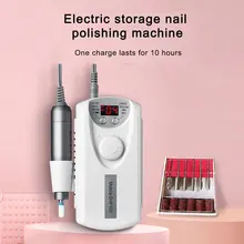 Portable Rechargeable Electric Nail Drill Machine Professional Ceramic Manicure Drill Set Pedicure Milling Cutter Kits Unisex