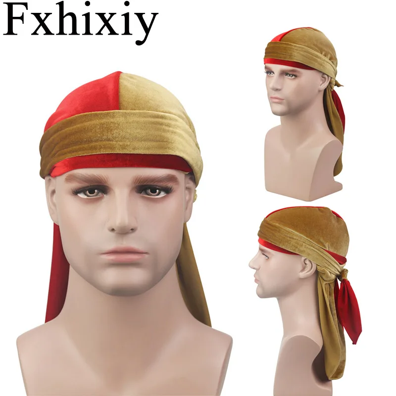 

New Unisex Men Breathable Bandana Velvet Wigs Durags do doo Hip Hop Long Tail Turban Hat Headwear Hat Hair Accessories