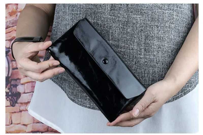 New Genuine Leather Women Wallets Female Leather Wallets With Phone Pocket Ladies Purse Hasp Small Bags For Womens Card Holder