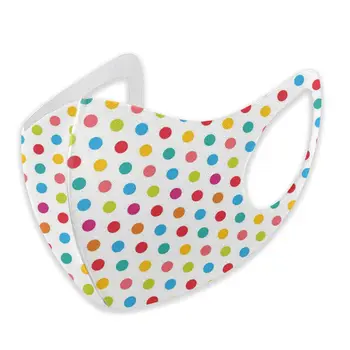 

Polka Dot print The stylish windproof and dustproof mask can clean the dustproof external shielding cloth.