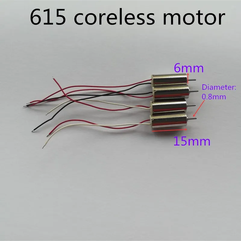 Each two 615 Бессердечный двигатель для H36 010 Мини RC Квадрокоптер запасные части CW CCW Мотор Электродвигатель - Цвет: Each two