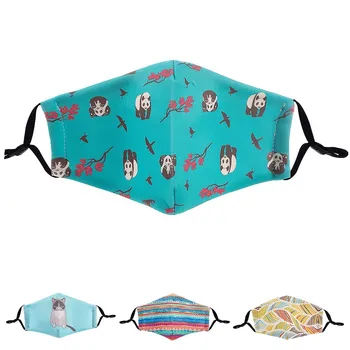 

Unisex Cotton Cartoon Women Men Children Boy And Girl Polka Printed outdoor Dust Double-layer Birthday Party Gift mascaras #6