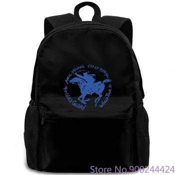 

Rare Neil Young Crazy Horse Vintage Concert Tour 1991 World Tour Men Summer backpack