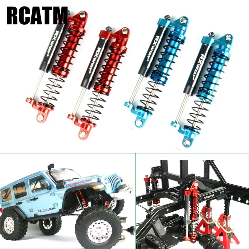 

2pcs Metal Shock Absorber Suspension Double Oil Negative Pressure Damping For 1/10 RC Crawler TRX4 TRX6 G63 AXIAL SCX10 AX103007