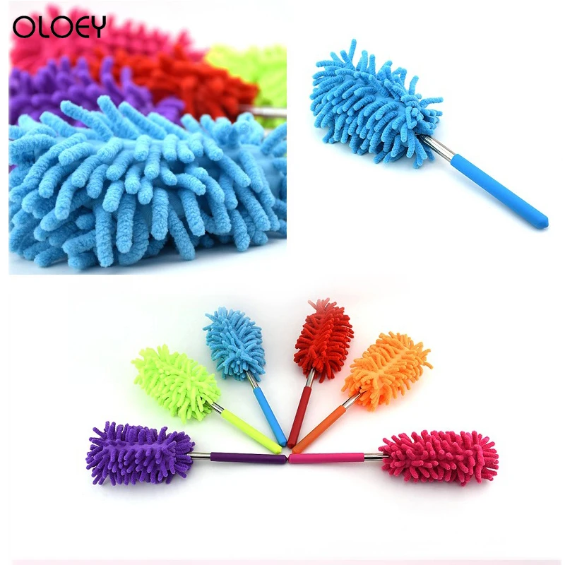 

Soft Microfiber Cleaning Duster Dust Cleaner Handle Feather Static Anti Magic Car Household Cleaning Tools