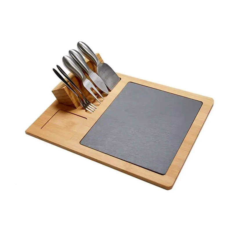 

1PC Bamboo Cheese Block