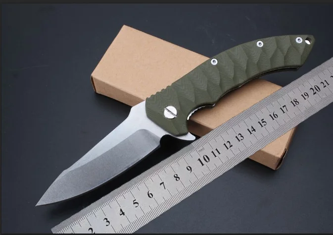 

Selling Folding Knife D2 Steel Blade G10 Handle Ball Bearing Camping Survival Pocket Knives EDC tools