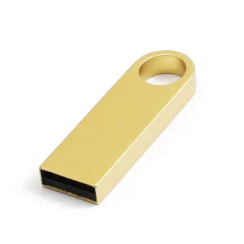 

New Waterproof USB Flash Drive Metal Pen Drive 128GB 64GB 32GB 16GB 8GB mini Pendrive USB 2.0 flash drive USB Memory Stick gold