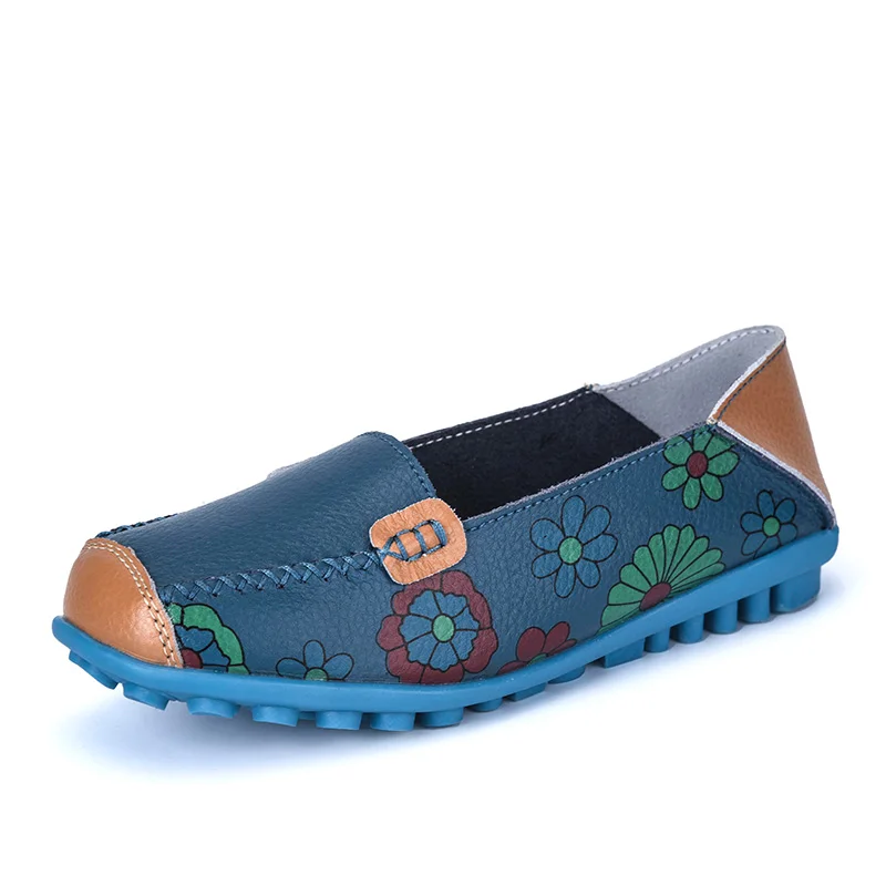 Women Casual Boat Shoes Ladies Slip On Ballet Flats Comfy Soft Zapatos Mujer Red Pink Walking Footwear 2021 Spring New Style