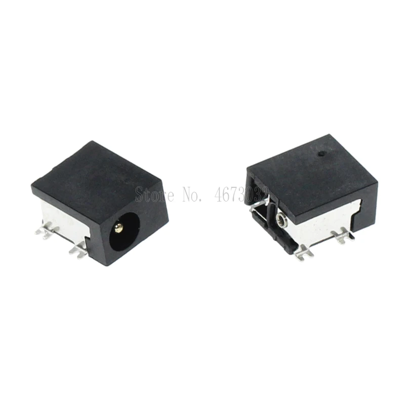 

100Pcs DC-033 1.3mm 4Smd DC Power Female Outlet Lnterface Socket Jack DC033 SMD 4 Pins