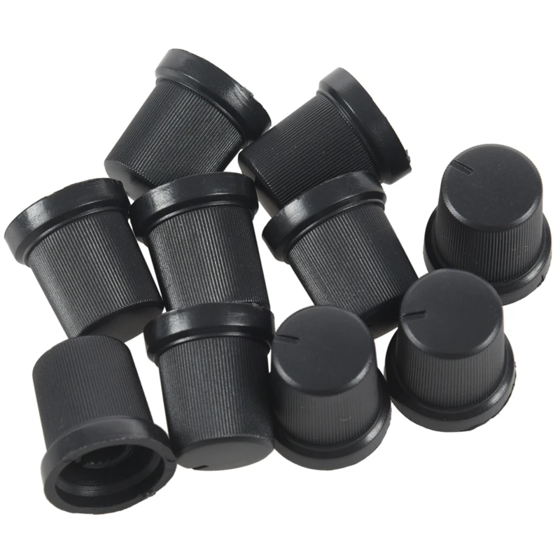 10 pcs Black 6mm OD Shaft Knob Turn Knobs Potentiometer | Обустройство дома