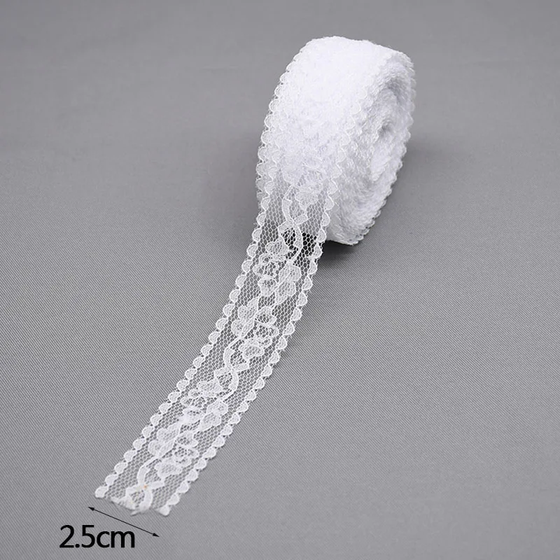 Lace Ribbon 10Yard 20-40mm White Lace Trim Ribbon DIY Embroidered For DIY Craft Wedding Sewing Decoration African Lace Fabric Garment Access lace fabric lace ribbon lace garment accessories lace sewing supplies lace decoration lace accessories lace sewing accessories