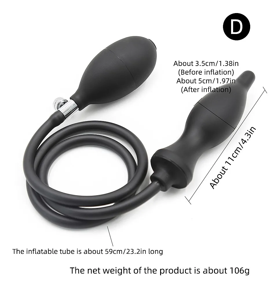 Go Out Silicone Inflated Super Big Anal Plug Dildo Pump Expandable No Vibrator Butt Plug Anal Balls Extender Dilatador Sex Toys