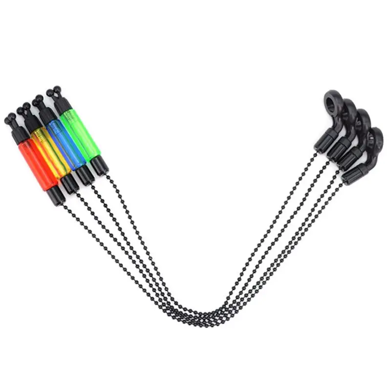 

Set Carp Fishing Bite Alarm Hangers Swinger Illuminated Drop Off Chain Indicator 27RD