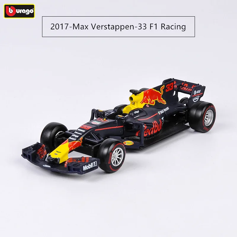 Бураго 1:43 2017 красный BULL RB13 металлический F1 брелок для автомобильных ключей