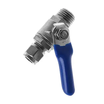 

Water Purifier Reverse Osmosis Tee Inlet Ball Valve Set 1/2" BSP To 1/4" Tube