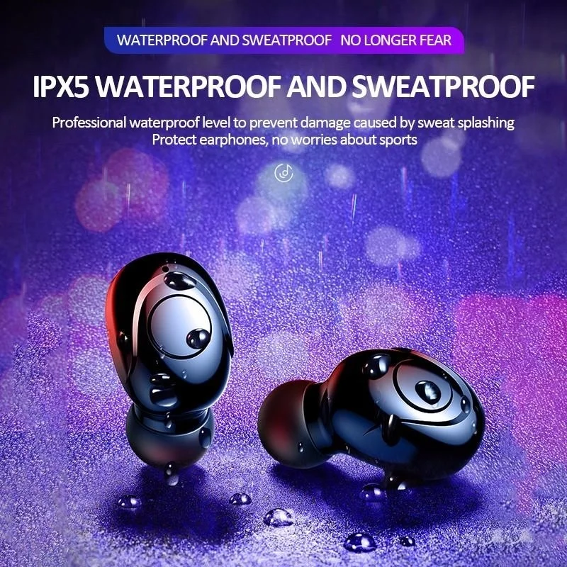 New S9 TWS Sport Wireless Bluetooth Earphone With Mic And LED Display mini Waterproof And Sweatproof Noise Cancelling Headset