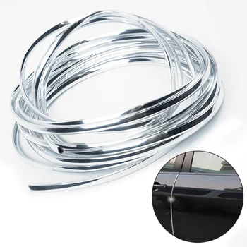 

6Meters Chrome Moulding Trim Strip Car Door Edge Scratch Guard Protector Cover!!