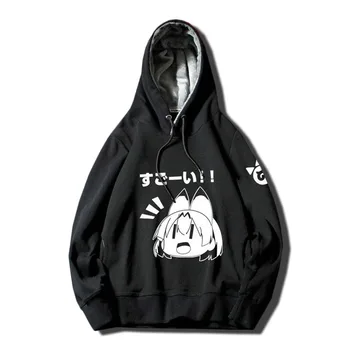 

2019 New Winter autumn Warm Anime Kemono Friends Hoodies serval Hooded Coat Thick Pullovers men women Jacket Sweatshirt