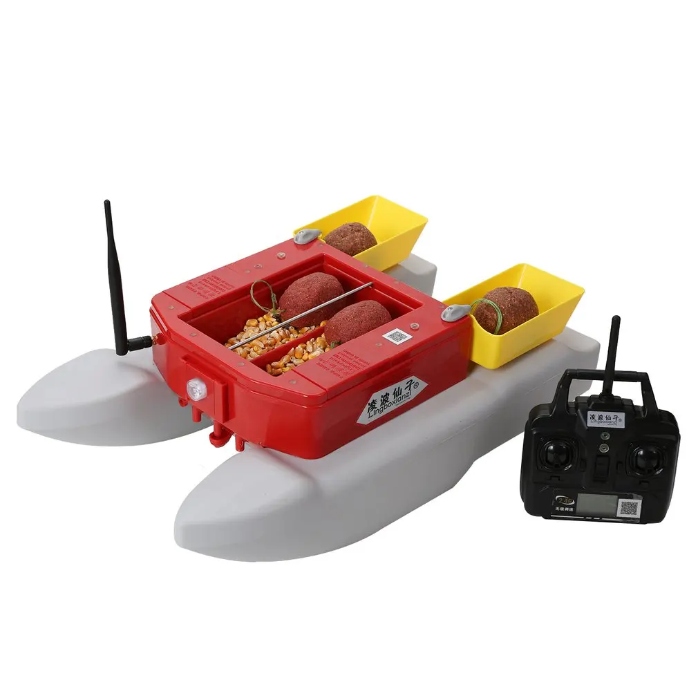 

T1688 RC Fishing Finder Boat Intelligent Wireless Electric Fishing Bait Remote Control Ship Boat Four Warehouse Boat Toy Gifts