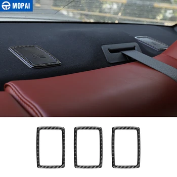 

MOPAI Interior Mouldings Carbon Fiber Car Safety Seat Buckle Decoration Cover Stickers for Dodge Challenger 2015+ Accessories