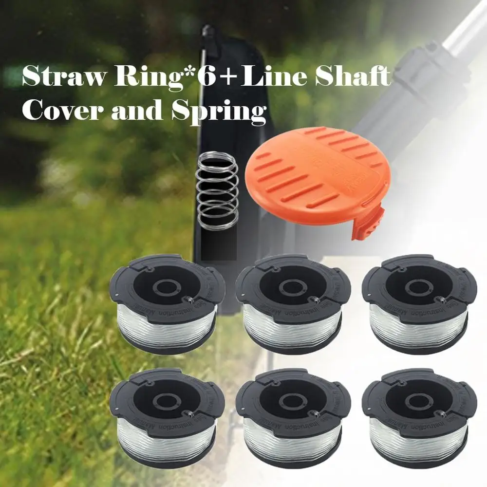 

String Trimmers Replacement Spool Line Grass Trimmers Garden Tool Mowing Single Line Spool Cover Spring