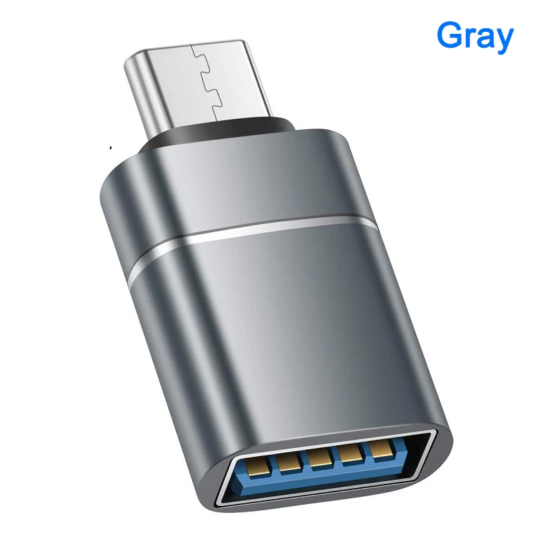 USB 3.0 To Type C Adapter Micro USB C OTG Adapter Female For Macbook Xiaomi Poco Huawei Samsung OTG Type C To USB Adapter phone to hdmi converter Adapters & Converters