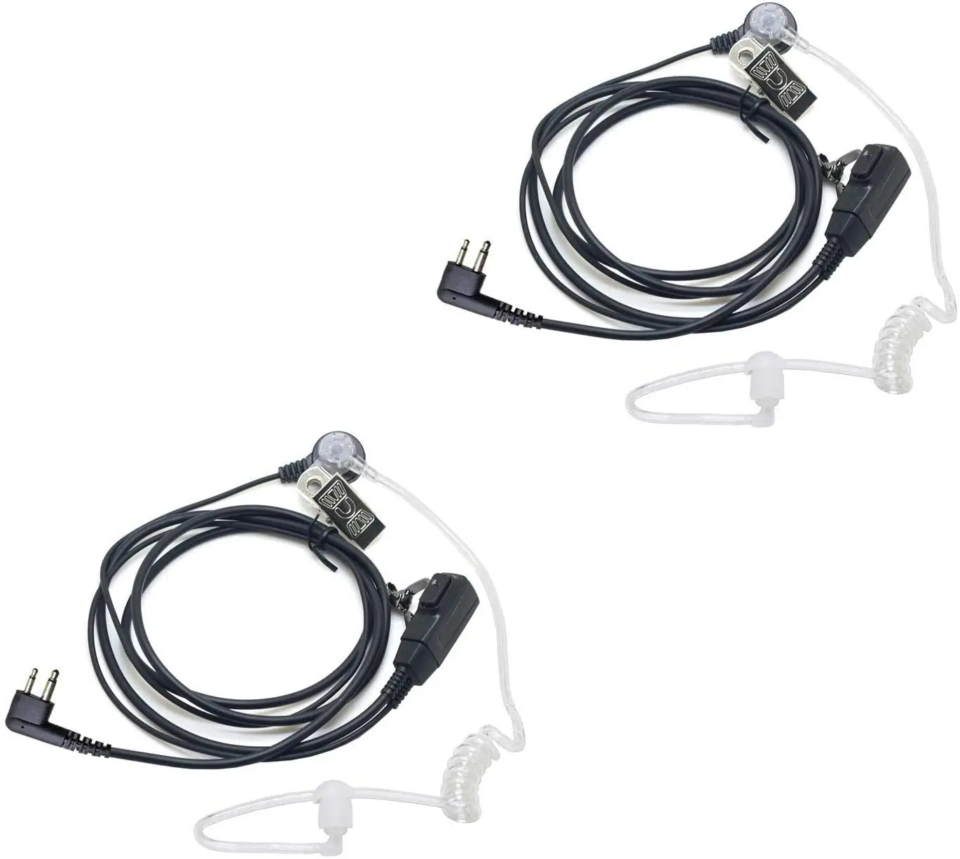

Radioman 2 Pin Acoustic Tube Earpiece Headset PTT Mic for Motorola 2 Way Radio BPR40 CP200 CP200D CP200XLS CP110 CP185 DTR650