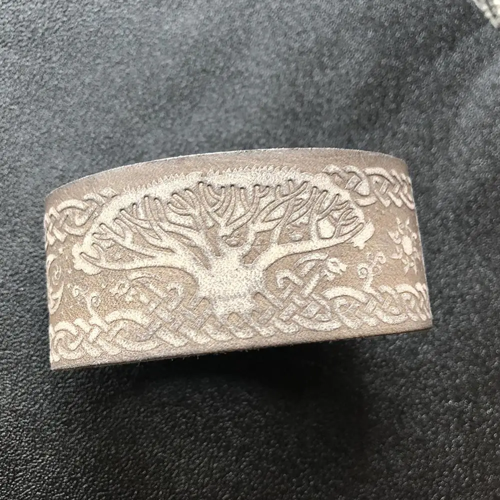 My shape кожаный браслет модные ювелирные изделия дерево жизни Pulseras 2 ряда Многоцветный Кожаный Браслет-манжета для женщин и мужчин - Окраска металла: brown