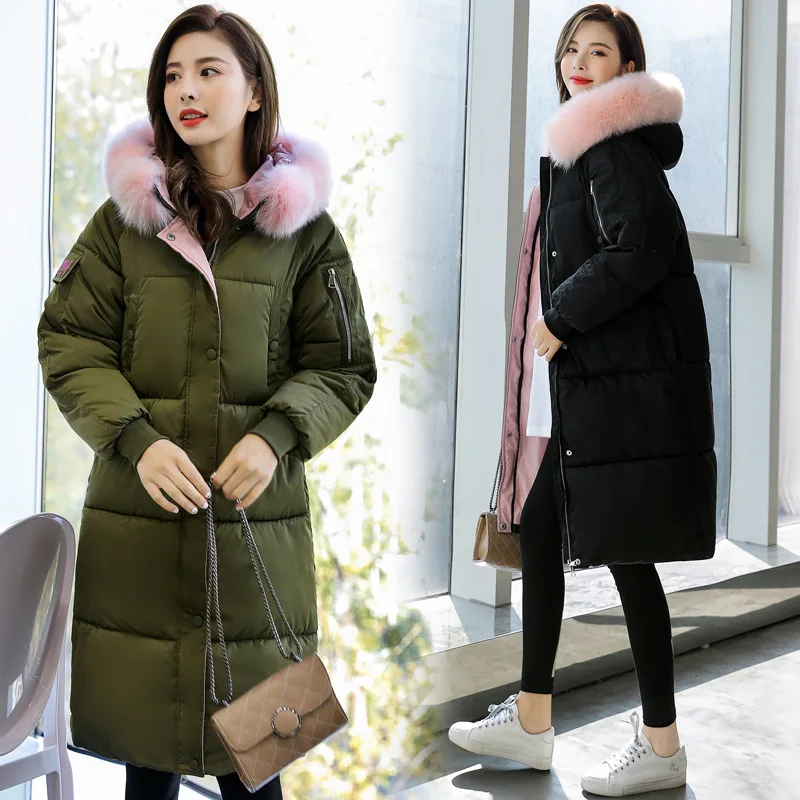 

2019 Winter New Style Korean-style Cotton-padded Clothes Women's Mid-length Cotton-padded Clothes Women's down Jacket Cotton-pad