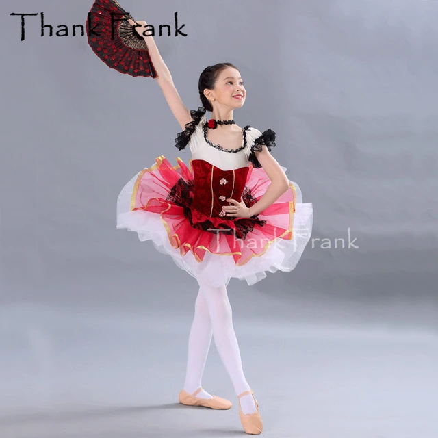 Disfraz de bailarina de plata para niña, vestido de flores con lentejuelas,  Ropa de baile para actuaciones en escenario, tutú de ballet - AliExpress